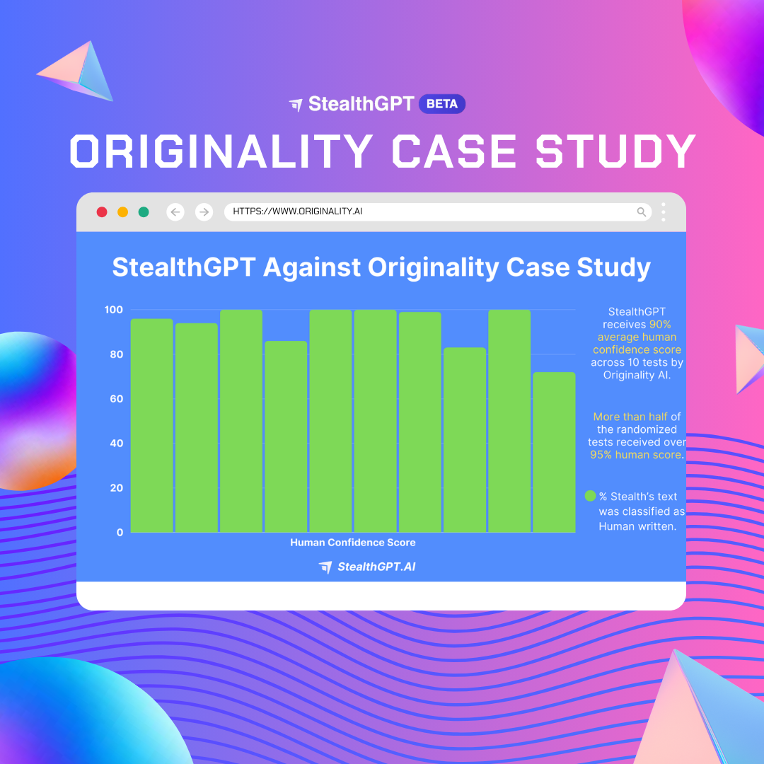 Originality AI’s Content Detector Case Study: StealthGPT is Confidently Seen as Human