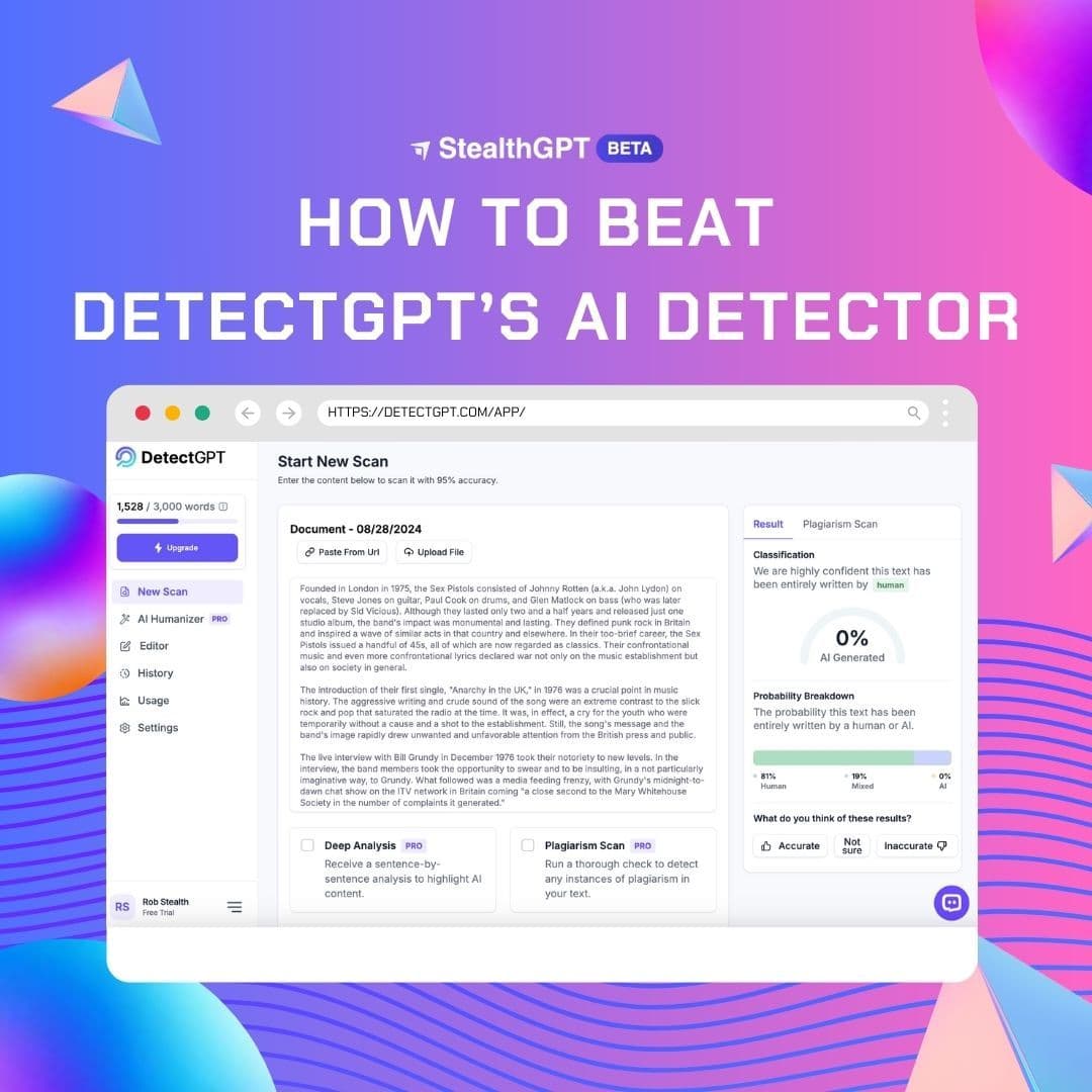 How to Bypass DetectGPT's AI Detector