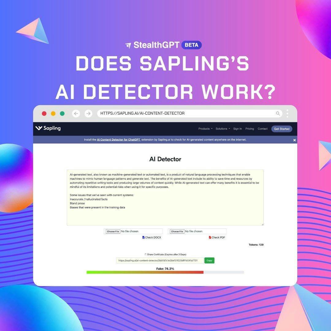 Does Sapling’s AI Detector Work?