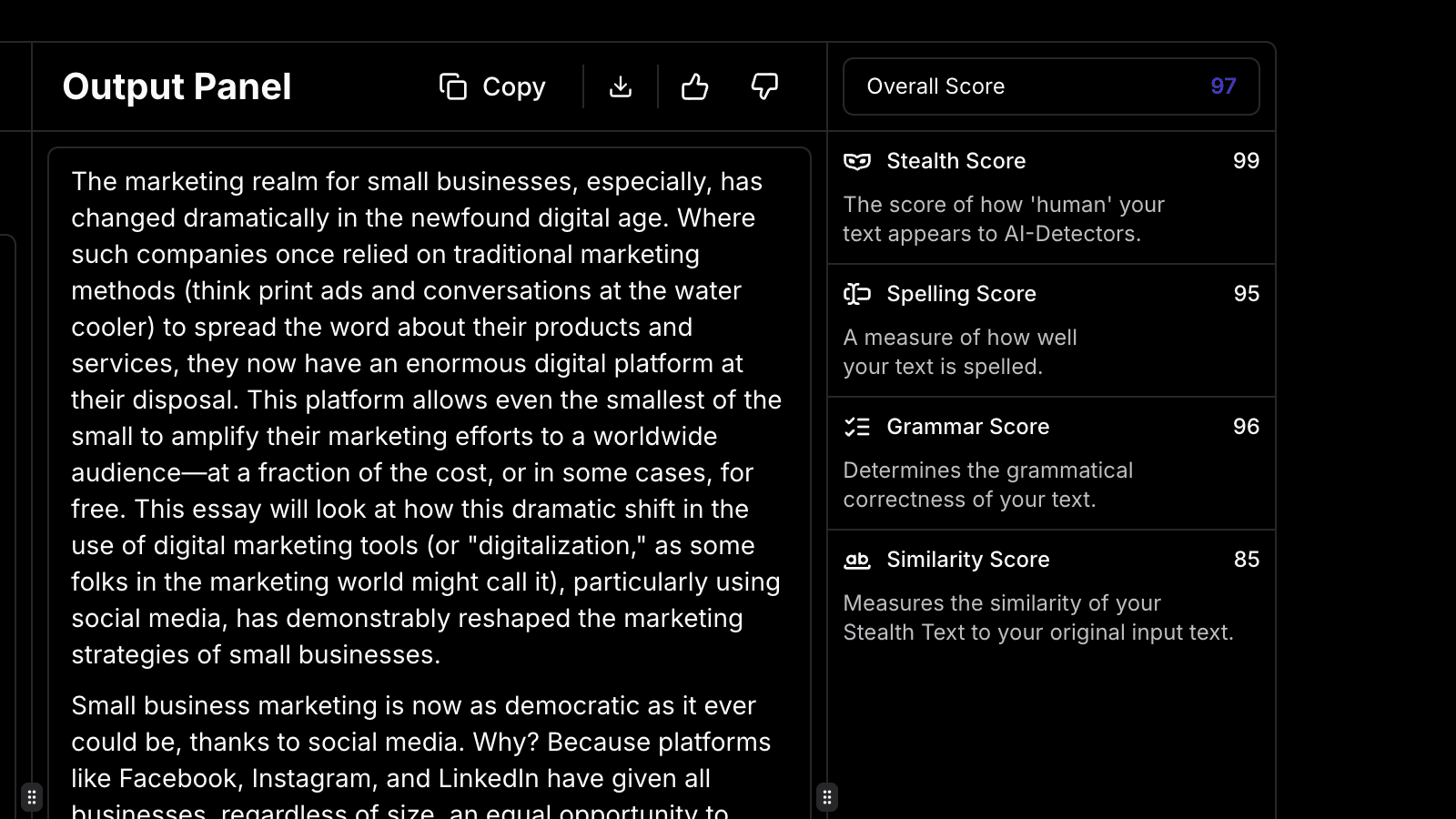 Authentic and Original Writing AI writing platform that bypasses detection