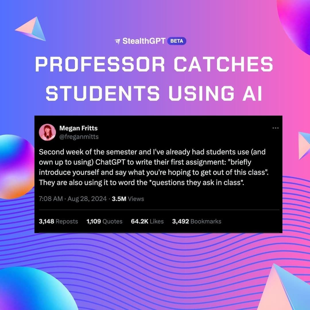 Professor Catches Students Plagiarizing With AI